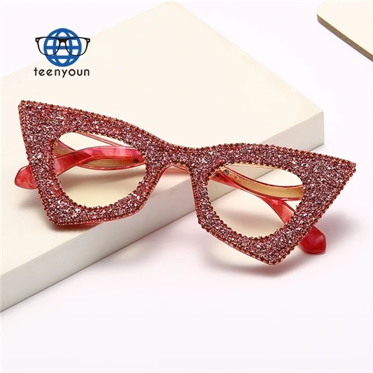 

Teenyoun Custom Fashion Women Rhinestone For Girls 2023 Sun Glasses Sunglasses