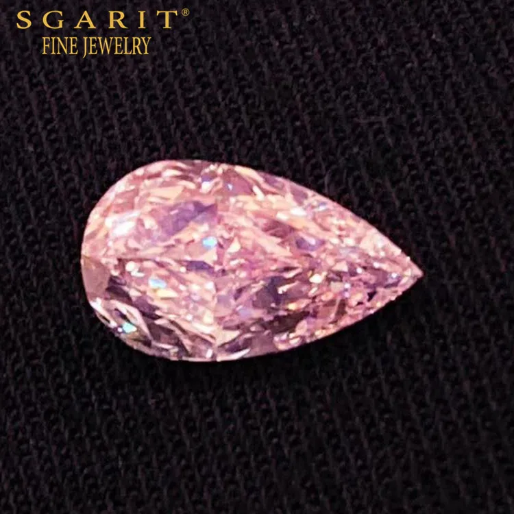 

SGARIT high quality GIA color diamond for jewelry customization 1.22ct VVS1 fancy pink natural loose diamond