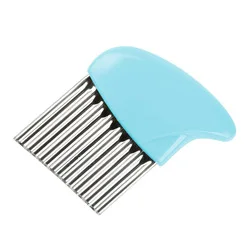 

Kitchen Product Gadgets Potato Onion Wave Slicers Wrinkled French Fries Salad Potato Slices Knife, As photo