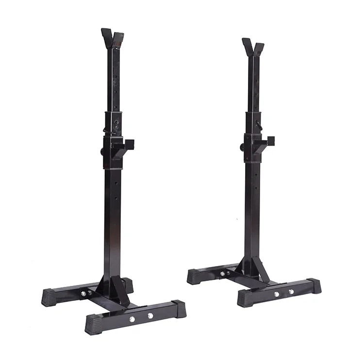 

Gym Equipment Fitness Multi function Folding Portable Power Squat Rack, Black/red