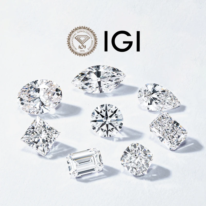 IGI Certificate VVS VS 1CT 1.5CT 2CT 3CT Wholesale Excellent Round Cut Lab Created Diamond Loose HPHT CVD Lab Grown Diamond