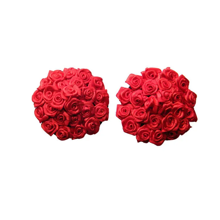 

Wholesale Sexy Nipple Cover Rose Reusable Nipple Covers Party Club Wear Petal Nipple Pasties, Red,purple,black,white