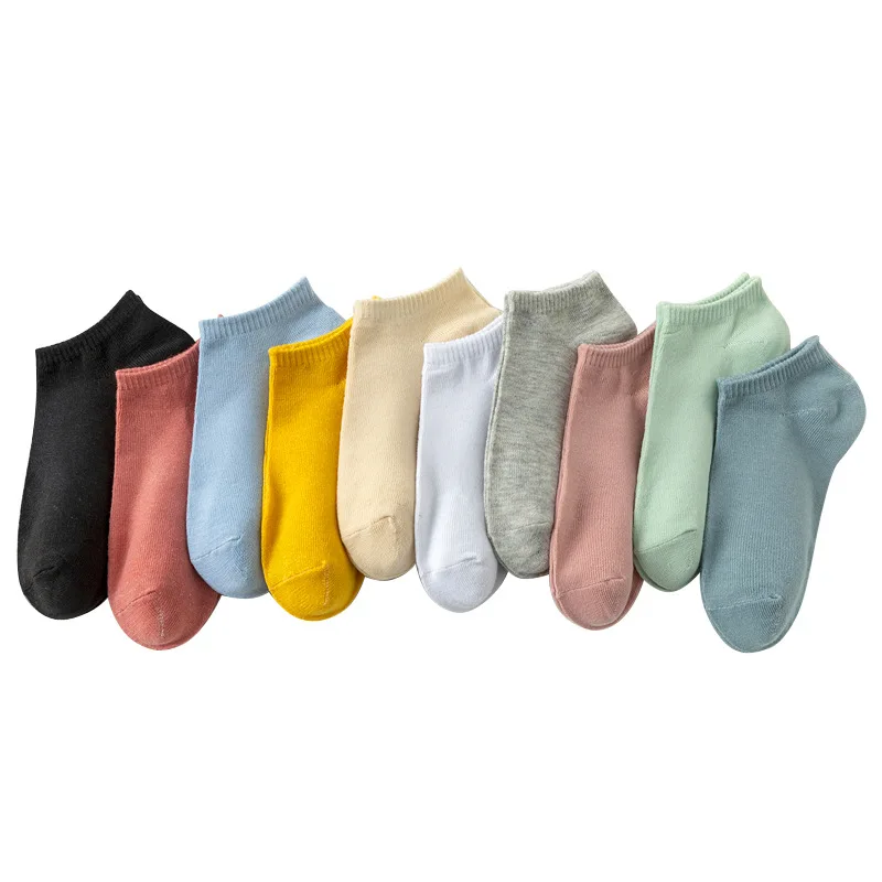 

HF Women's cheap summer candy color short ankle socks