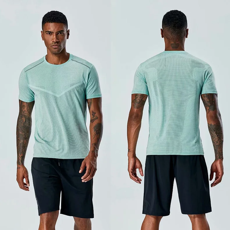 

Custom print Logo Breathable t shirts wholesale 100 polyester Gym Casual Sports Quick Drying running Workout Men T Shirt