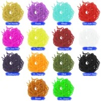 

SAMSFX Fly Tying Materials Soft Worm Bait Assorted Colors Ultra Stretchy Trout Flies Squirmy Wormy Worm Lure