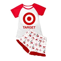 

Baby girl website wholesale kid clothes short sleeve summer design target easter outfits children 2pcs ruffle shorts clothing