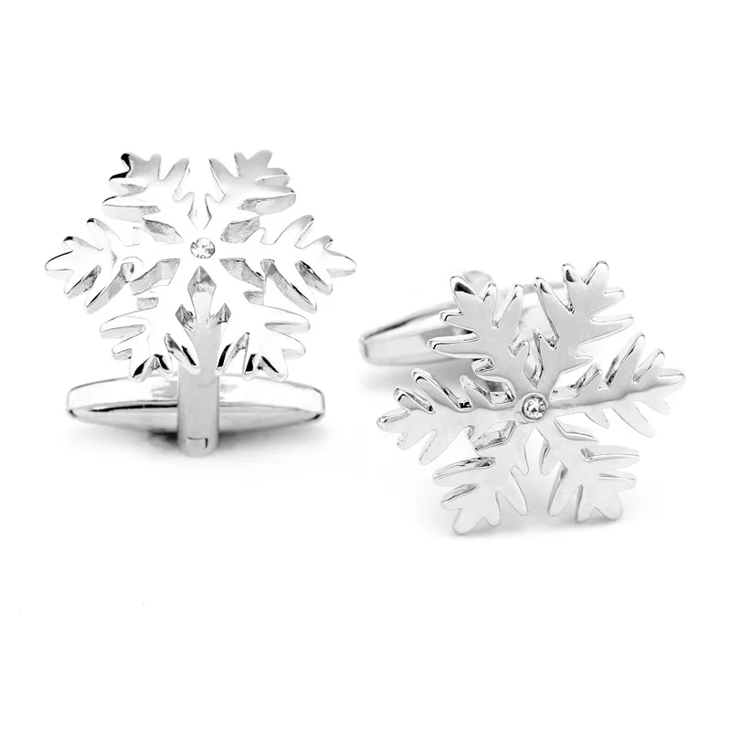 

promotion wholesale snow flake cufflinks luxury cufflinks, Custom color