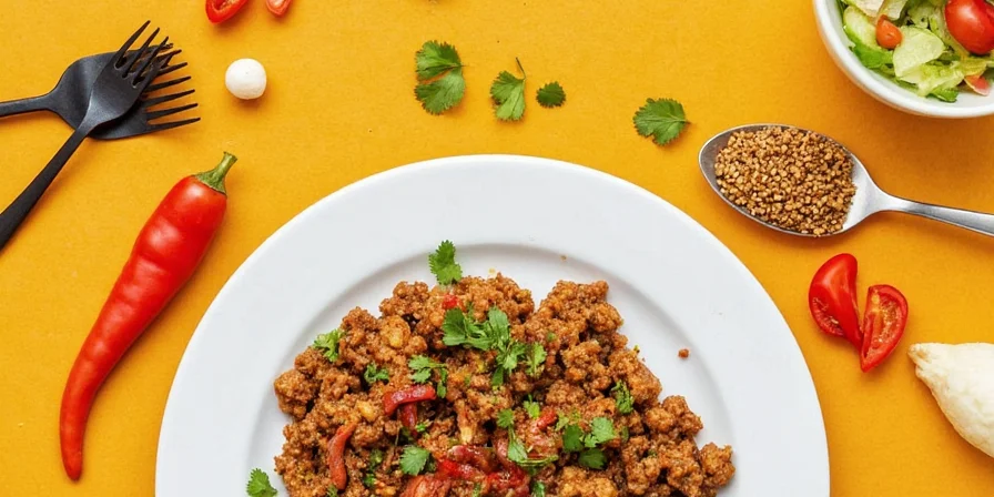 Couscous with harissa sauce