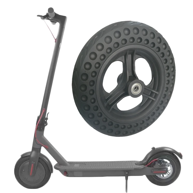 

Solid Tire + Hub  Rubber Wheel M365 Rear Wheel for Mjia M365/M365pro Electric Scooter, Black