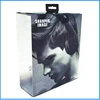 customized headset box clear window earphone foldable plastic box headphone packaging box with hanger