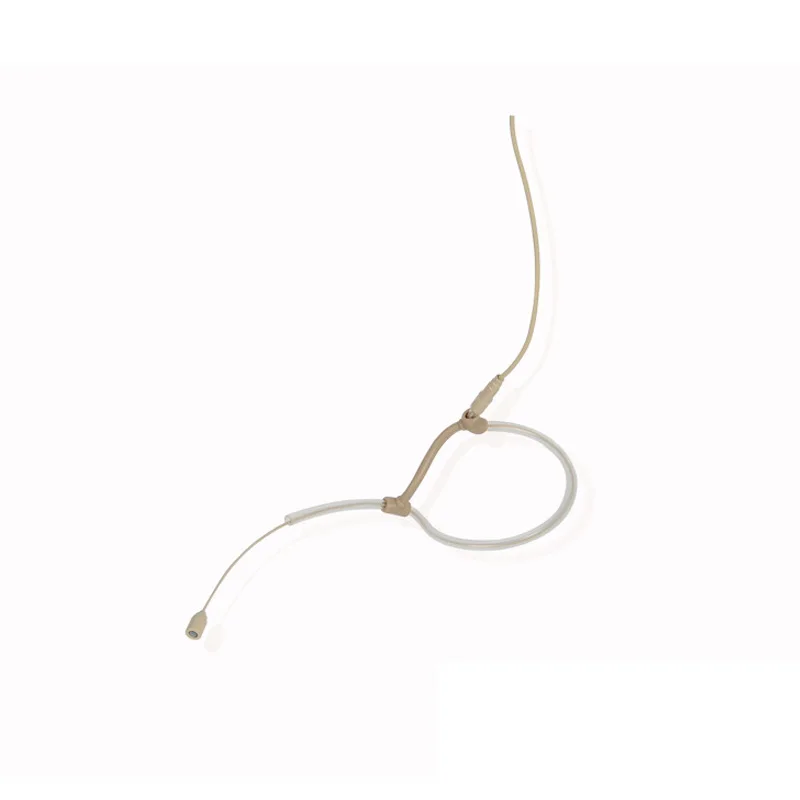 

2020 Hot Sale single earhook beige perfect sound Wired headset 3.5mm microphone