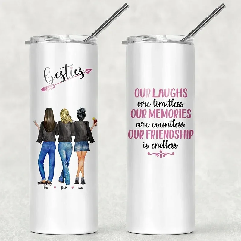 

USA warehouse 20 oz vacuum insulated tumbler cups stainless steel sublimation blanks straight skinny tumbler with straw, Customized color acceptable