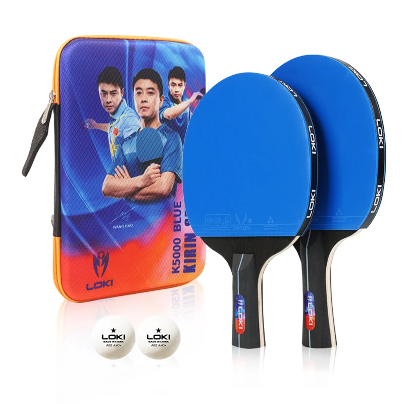 

LOKI New Design K5000 table tennis rackets Professional pingpong paddle set for training