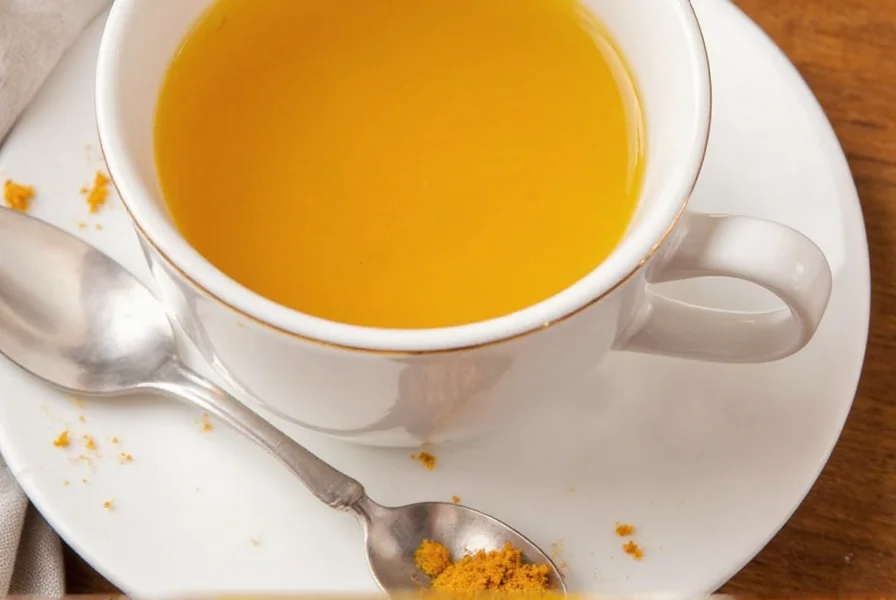 Various turmeric tea variations in different mugs with ingredients displayed