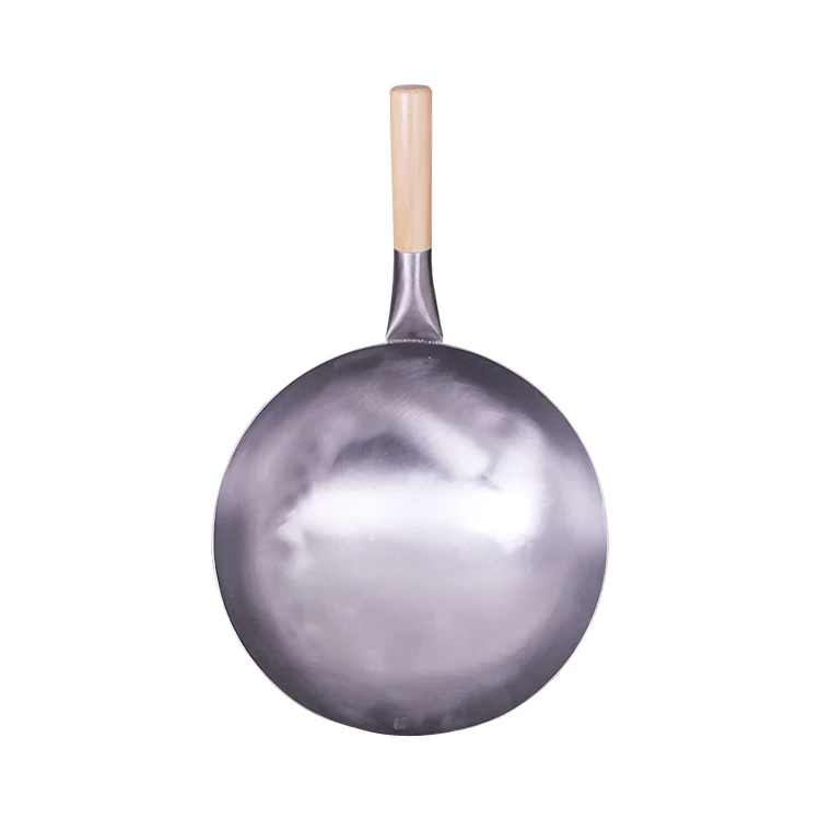

Non-stick Commercial Single-handle Chinese Restaurant Heavy Duty Iron Woks, Silver