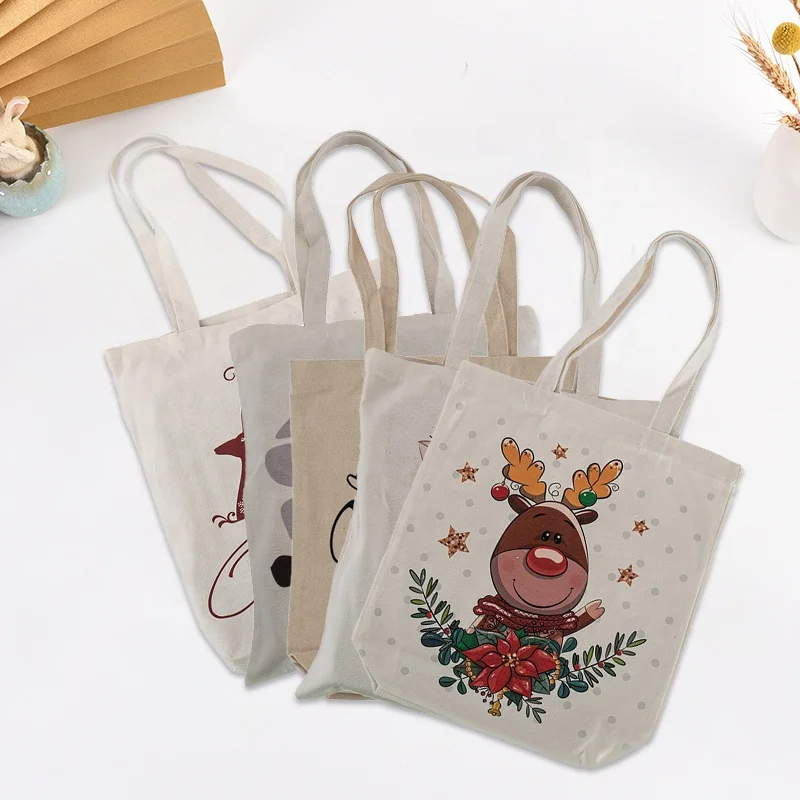 

13.8*15.7 Canvas Shopping Organic Cotton Sling Custom Logo Tote Bag, Customized color