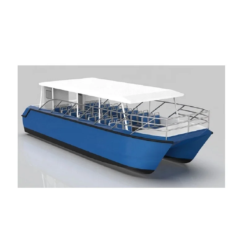 

12.5m 45seats twin hull Aluminum catamaran passenger boat ferry boat transport vessel, Customized color
