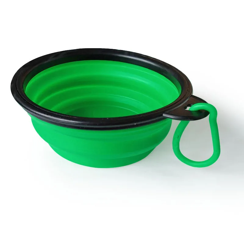 

Foldable Expandable Cup Dish for Small Pet Cat Food Water Feeding Travel Bowl, Custom patterns