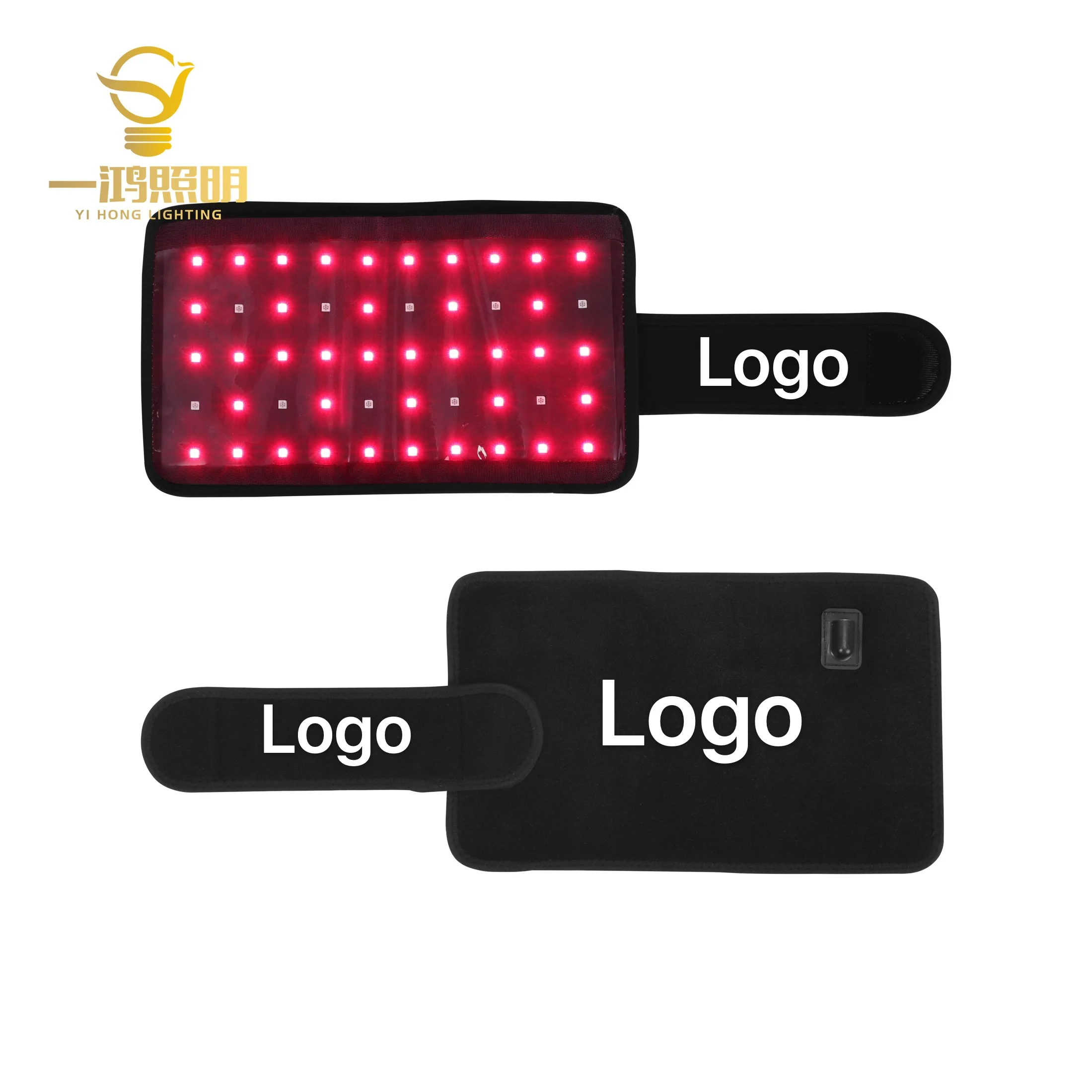 

Hotsale 660Nm 850Nm Slimming Pain Relief Red Infrared Led Light Therapy Lipo Wrap Arm Pads, Black