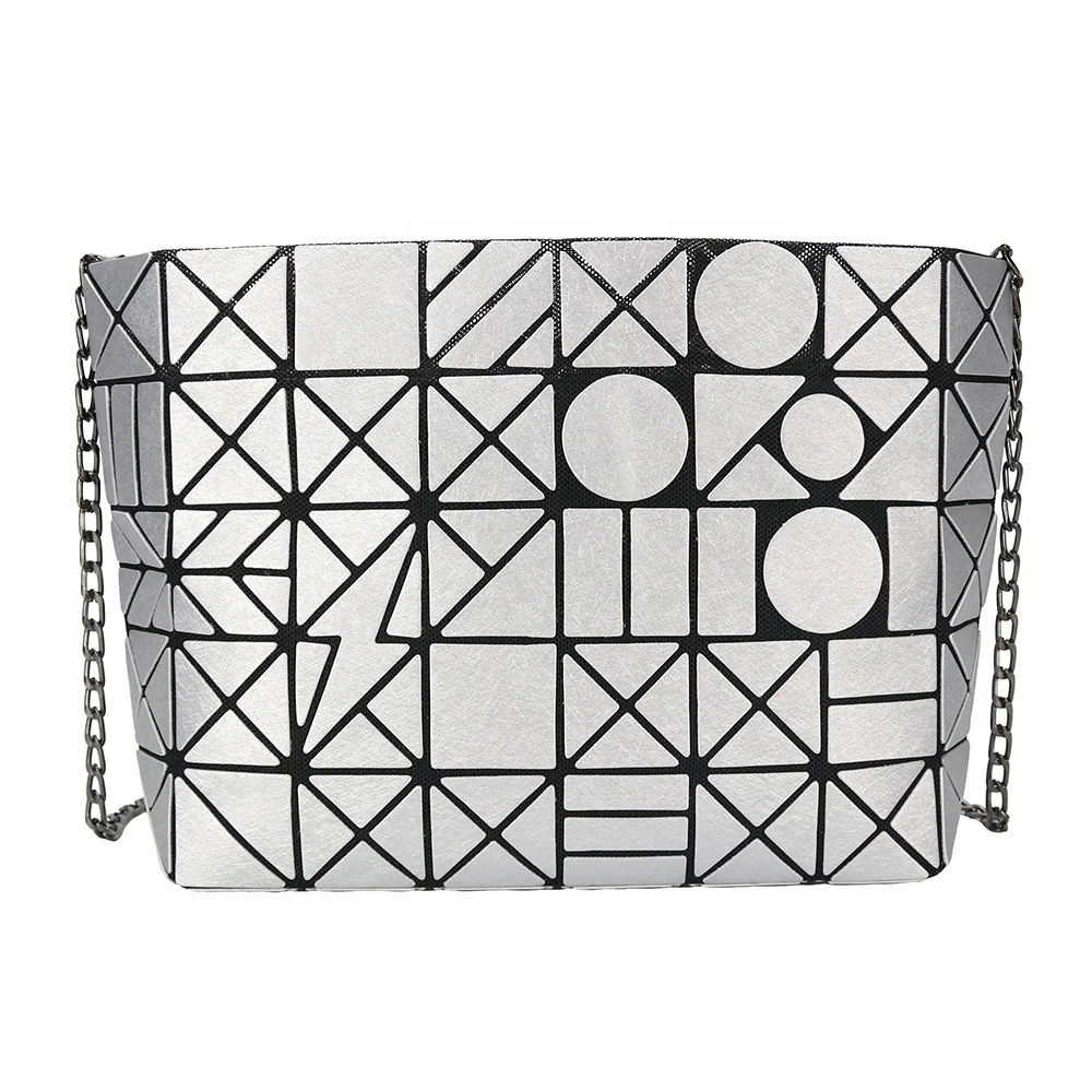 

Solid Color Chain Silk Velvet Geometric Sling Crossbody Bag For Women, Red, white, silver, gold, black, blue