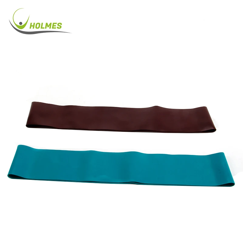 

Ready to ship selected quality work out fitness wholesale booty latex resistance bands loop, Brown coffee/turquoise