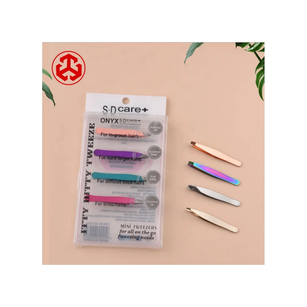 

2021 Amazon hot new multi-function slant eyebrow tweezers tweezers eyebrow eyebrow tweezers