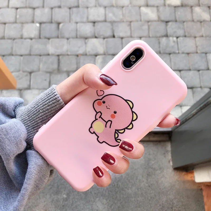 

Cute Cartoon Dinosaur Phone Case For Funny Cartoon Phone Case For Huawei Honor 10 9 8 Lite 5C 5X 6A 6X 7A 7X 8C Silicone Cover
