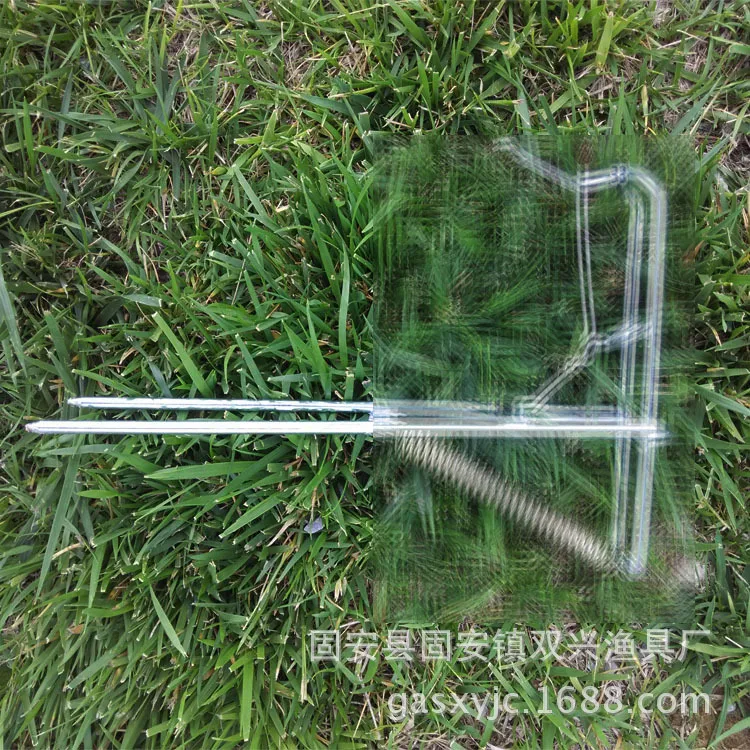 

Sea fishing rod bracket Automatic bracket with double springs, Silver