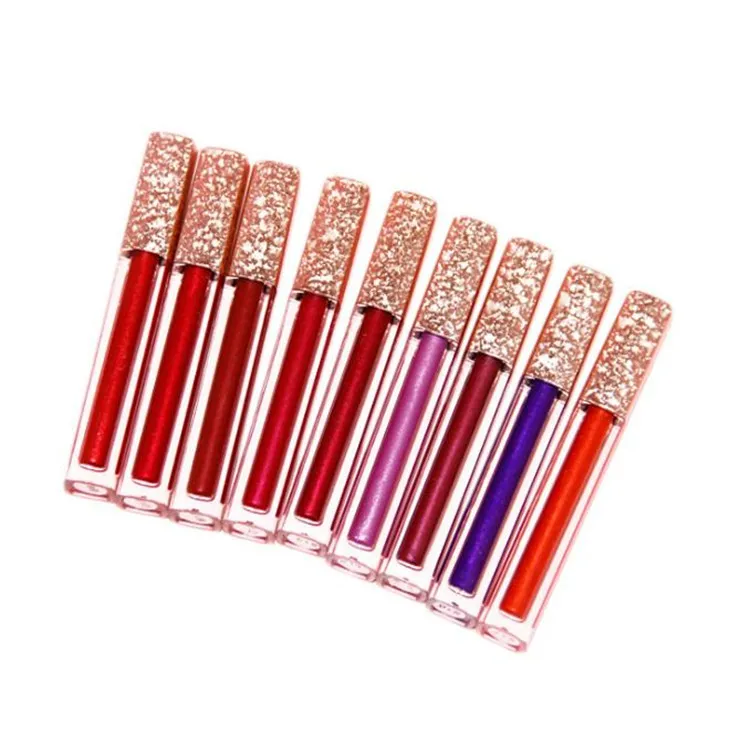 

Hot sale 17 colors metallic lipgloss high pigment lipstick