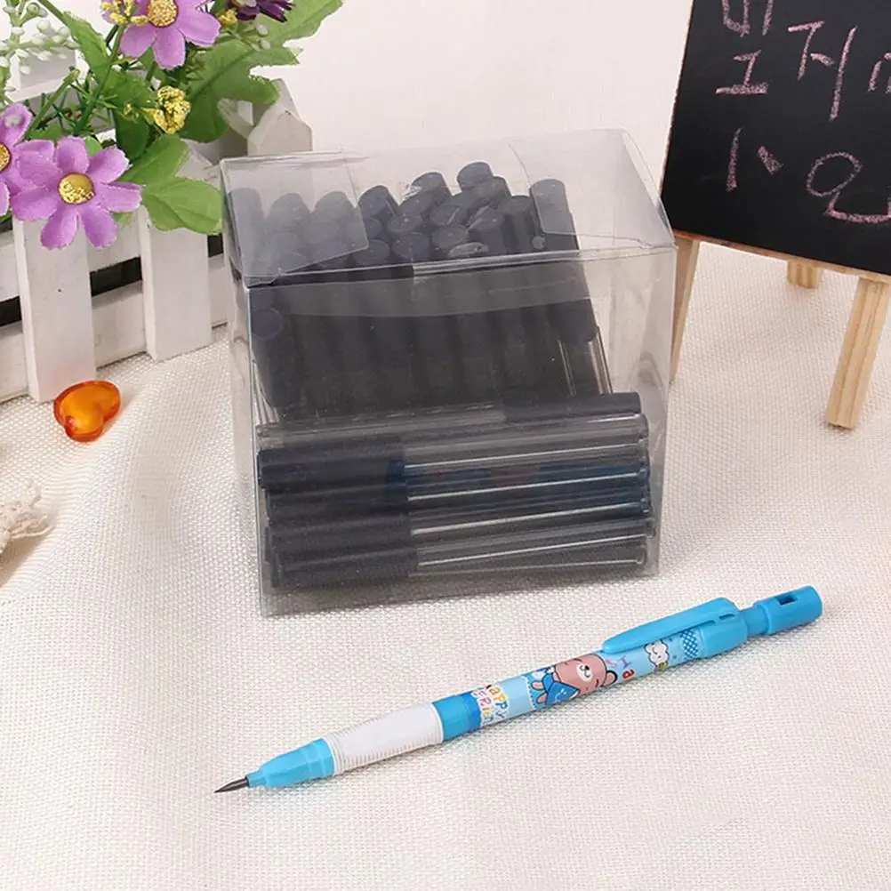 

32pcs/pack (4 Tubes) Black 2mm HB mechanical pencil leads with holder school student writing accessories supply