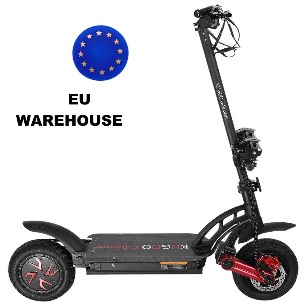 

New in shock high quality eu warehouse kugoo G-BOOSTER 10 inch wheel 800w*2 off road electric scooter dual motor for adults