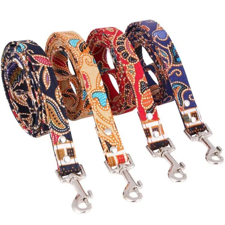 

Luxury designer Bohemia Print dog leash pet dog collars and leash pet products, Many