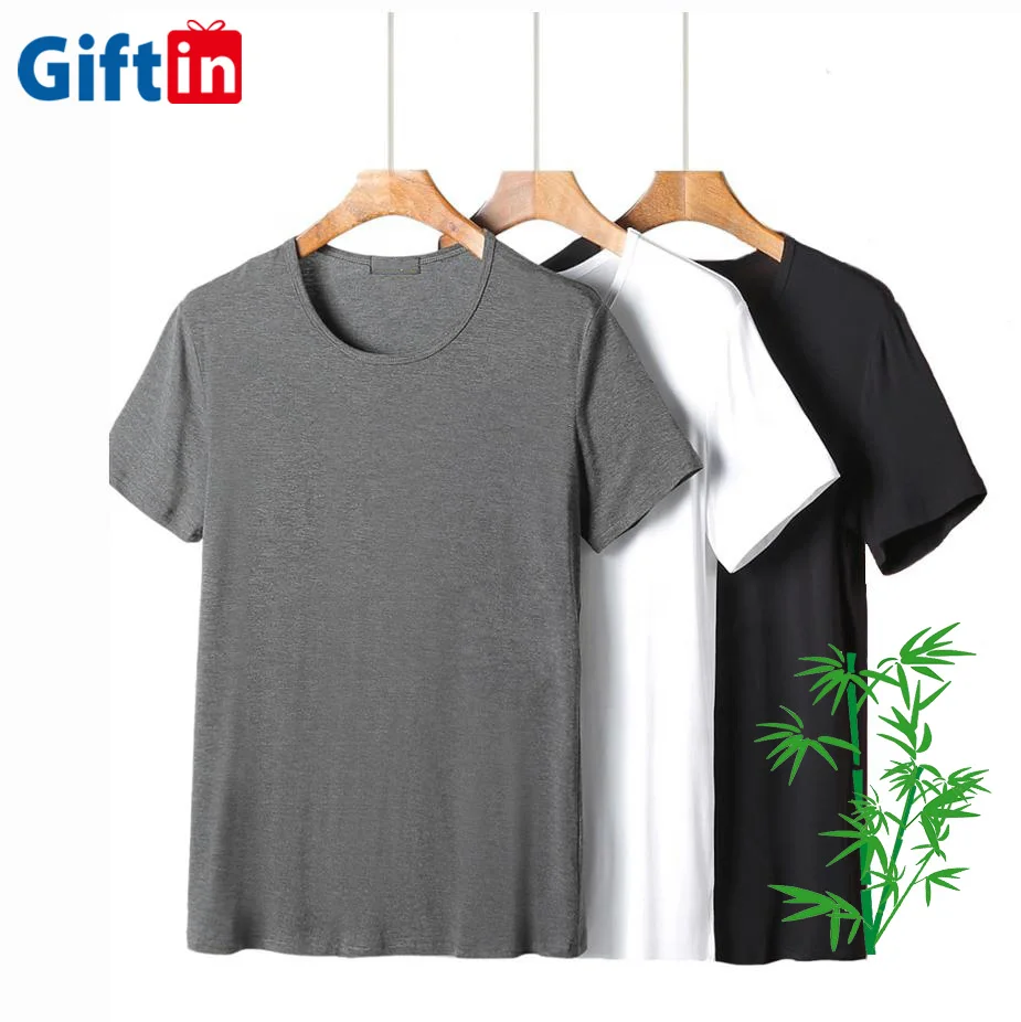 

Wholesale customized logo blank your own Custom sports t shirt plain natural bamboo fiber T-shirt for men, Customized color