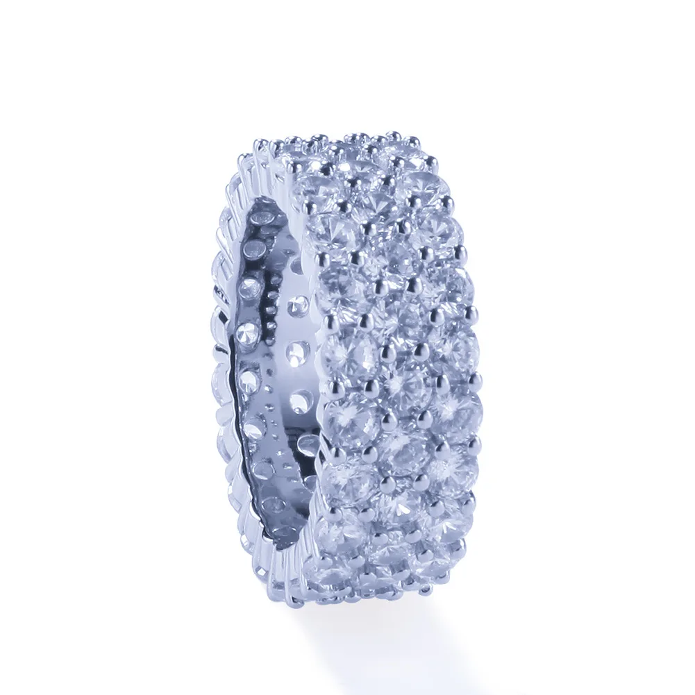 

Wedding Engagement Women Ring 316L Stainless Steel Cubic Zirconia Ring New