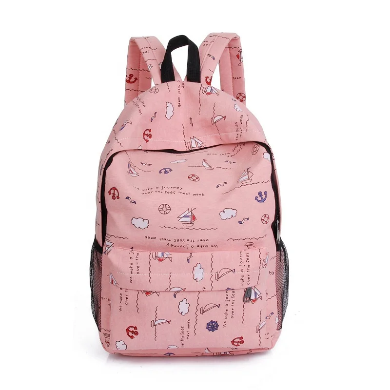

Hot Selling Colorful Fashion Canvas Travel School Laptop Backpack Bag, Khaki, blue, green, pink, rose red