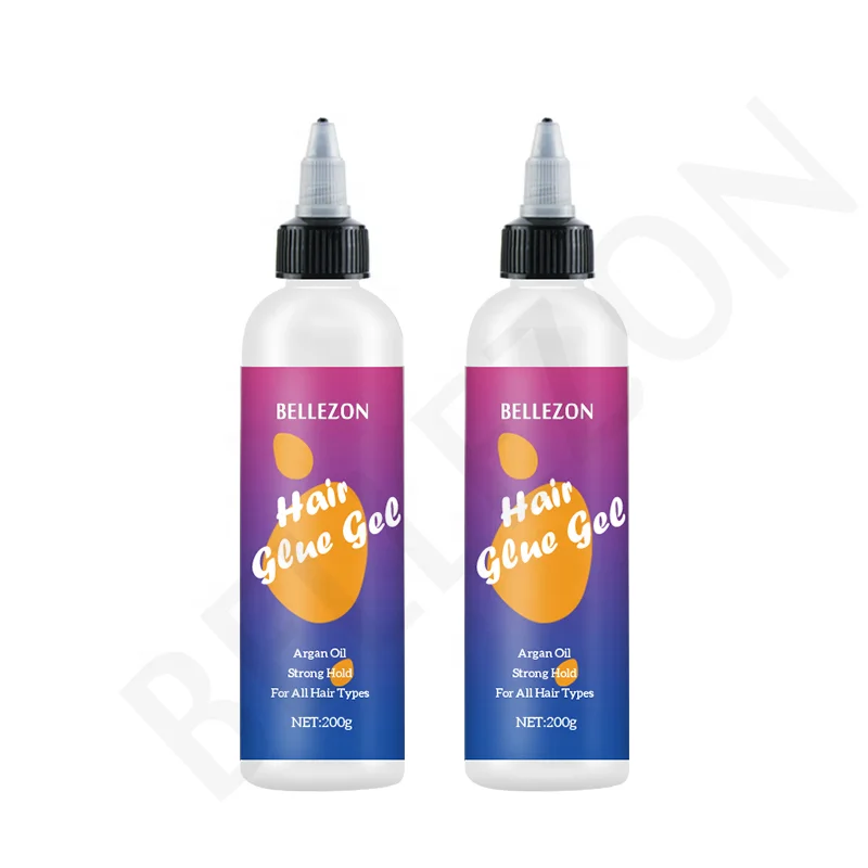 

Wholesale Logo Temporary Hold Non Sticky Liquid Glue Gel Good for Styling Baby Hairs