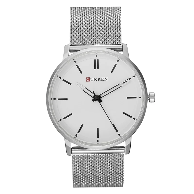 

top fashion mens wrist watches curren 8233 luxury brand japanese movement quartz watch men wrist stainless steel mesh watch hot