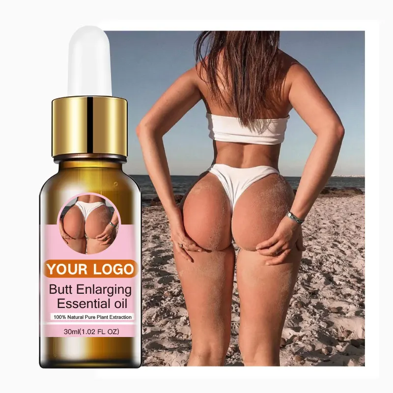 

wholesale private label organic big butt lifting firmer and bigger butt lifting butt enhancement oil hip up massage oil, Transparent