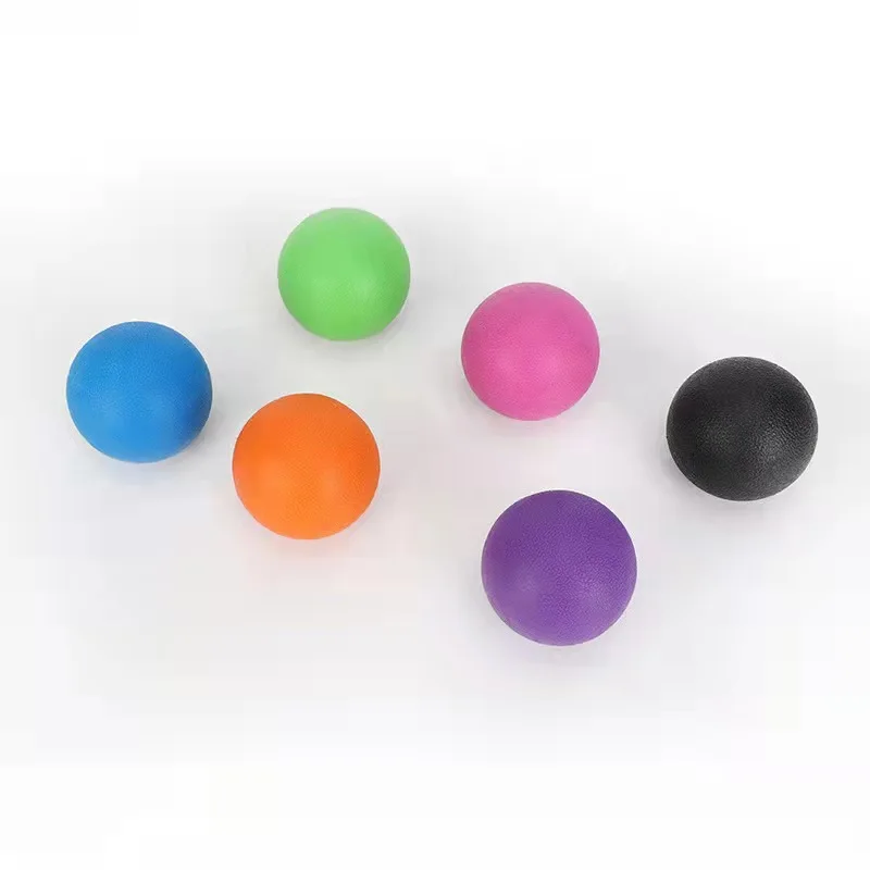 

custom logo nature rubber foam yoga therapy massage ball food grade silicone lacrosse ball, Customized color