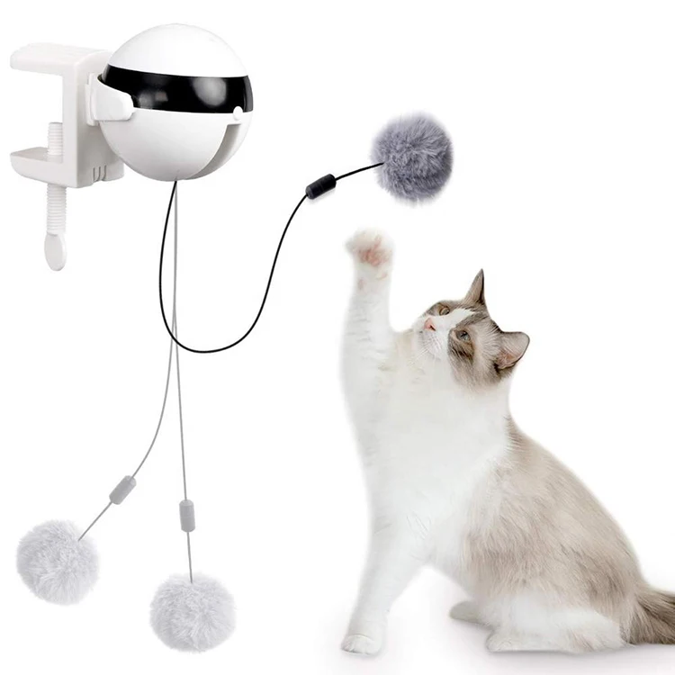 

New Arrival Lifting Ball Electric Interactive Cat Toy For Automatic Cat Teaser Toy, White