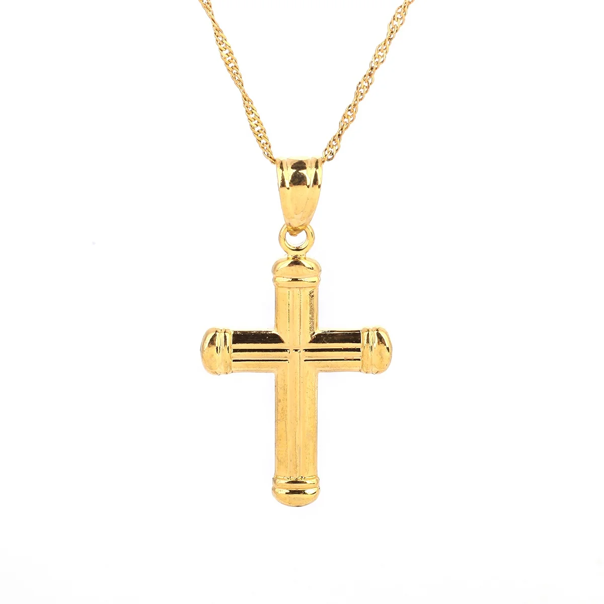 

Fashion Crucifix Jesus Cross Pendant Necklace Crucifix Cross Chain Jewelry