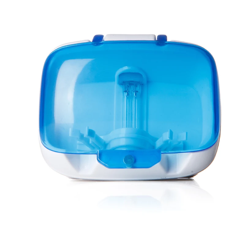 

Sticky Auto And Battery Uv Toothbrush Holder And Sterilizer Sanitizer, Blue + white