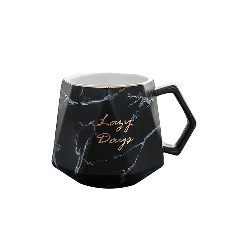 

Nordic Ins Marble Creative Ceramic Rhombus Cup Office Business Mug