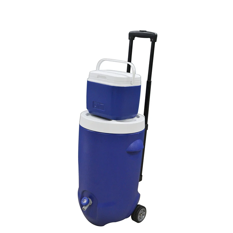 

20L wheeled ice beer cooler jug plastic insulated beverage cooler jug