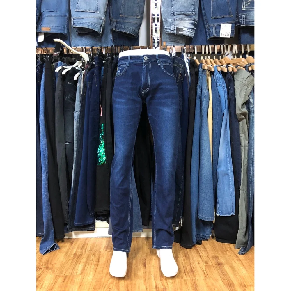 
GZY Stock lots narrow bottom skinny for men denim trousers pant jeans 