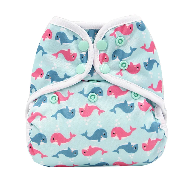 

YIFASHIONBABY Stock Reusable Cloth Diapers Cover Adjustable Nappy Washable Baby Diaper 6-35pounds
