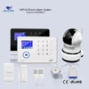 New design wholesale price wifi+gsm+ip camera home alarm system TFT+RFID Cards+Touch screen