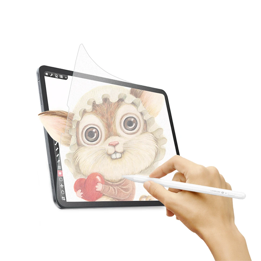 

Best Sketch Paint Write Like On Paper Screen Protector Anti Glare For 9.7 10.2 10.5 11 inch iPad Pro Air Film, Transparent