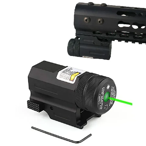 

Hunting Glock 17 19 22 Pistol Power Green Dot Laser Sight for Pistol and Airsoft Rifle With 20mm Rail Mount, Black