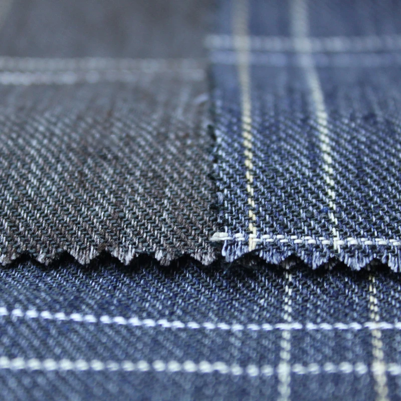 
Wholesale high quality 185gsm 140cm width tencel linen blend check fabric for men suit YARN DYE CHECK 